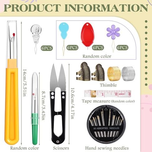 kaqrhft needle threaders ، 24 pcs eedle threader kit لخياطة اليد ، 4 أنواع أداة threadle إبرة بسيطة لعمل الإبرة ، آلة الخياطة ، خيط التطريز مع صندوق تخزين واضح in Kuwait