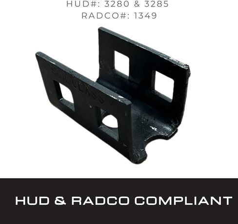 Tie Down – 4‑Pack Double Head Concrete Anchors – Black Made of Steel– Head Only – HUD & RADCO Certified – for Manufactured Housing & Concrete Slab Anchoring in Kuwait