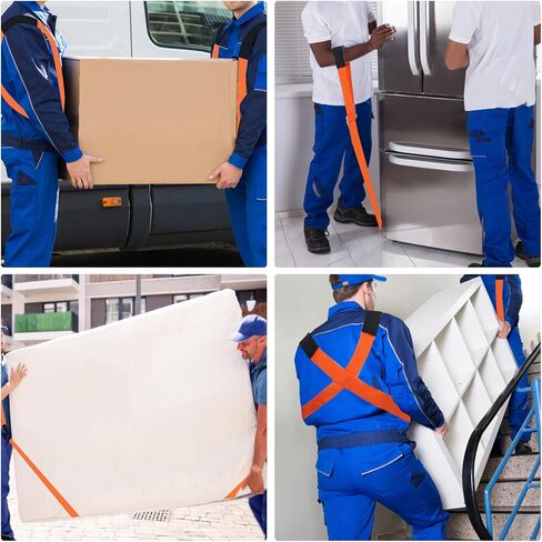 Moving Straps, 2-Person Lifting and Moving System,Lifting Straps Moving for Furniture,Shoulder Lifting Strap for Heavy Lifting, Appliances, Mattresses, Heavy Objects in Kuwait