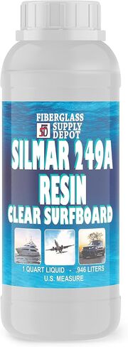 Silmar 249A Surfboard Building and Repair Resin Quart with 15cc Hardener (MEKP) in Saudi Arabia