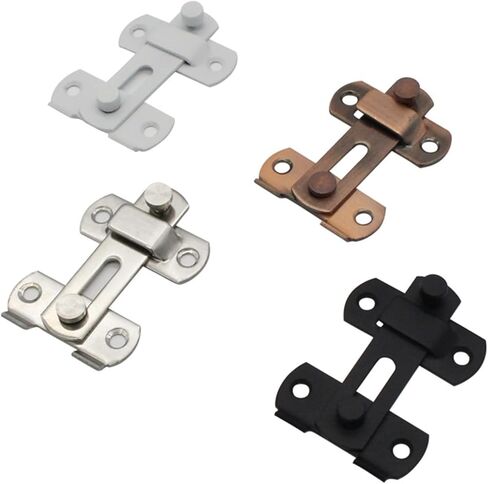 Sliding Barn Door Latch Locking Sliding 90 Degree Right Angle Door Lock Gate Bolt Wine Cabinet Closet Window Door Lock Plug 1Pcs (Color : Black Large) in Saudi Arabia