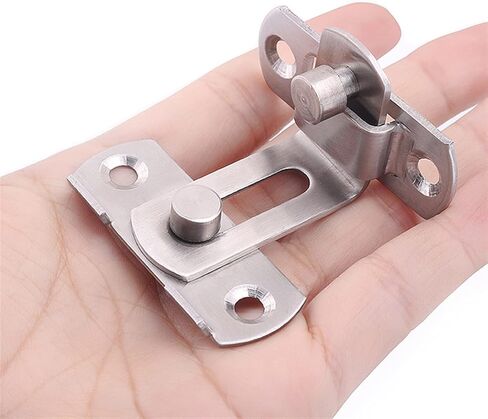 Sliding Barn Door Latch Locking Sliding 90 Degree Right Angle Door Lock Gate Bolt Wine Cabinet Closet Window Door Lock Plug 1Pcs (Color : Black Large) in Saudi Arabia