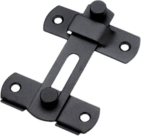Sliding Barn Door Latch Locking Sliding 90 Degree Right Angle Door Lock Gate Bolt Wine Cabinet Closet Window Door Lock Plug 1Pcs (Color : Black Large) in Saudi Arabia