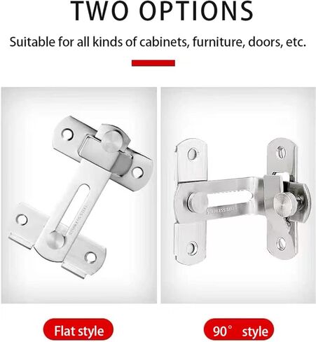 Sliding Barn Door Latch Locking Sliding 90 Degree Right Angle Door Lock Gate Bolt Wine Cabinet Closet Window Door Lock Plug 1Pcs (Color : Black Large) in Saudi Arabia