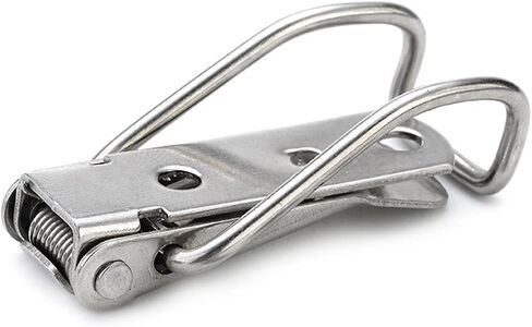 4PCS J115B Mild Steel Cabinet Boxes Hasp Lock 74 * 20 Spring Loaded Latch Catch Toggle Locks for Sliding Door Window Hardware in Saudi Arabia