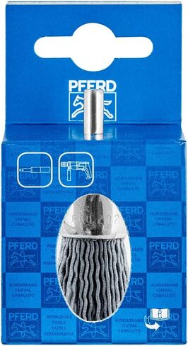 PFERD Brush Brush Untwisted PBU | Diameter 20 mm Shaft Diameter 6 mm SiC Filament Diameter 0.90 | 43298006 - for Straight Sanders, Drills, Bending Shafts in Saudi Arabia