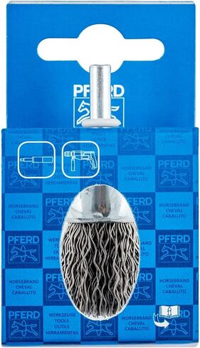 PFERD Brush Brush Untwisted PBU | Diameter 20 mm Shaft Diameter 6 mm SiC Filament Diameter 0.90 | 43298006 - for Straight Sanders, Drills, Bending Shafts in Saudi Arabia