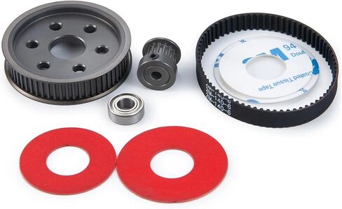 تحويل عمود إلى مجموعة محرك نقل الحزام لـ SCX10 1/10 RC Crawler CAR 3.17/5.0 جزء استبدال معدات المحرك (1PCS BLET) in Saudi Arabia