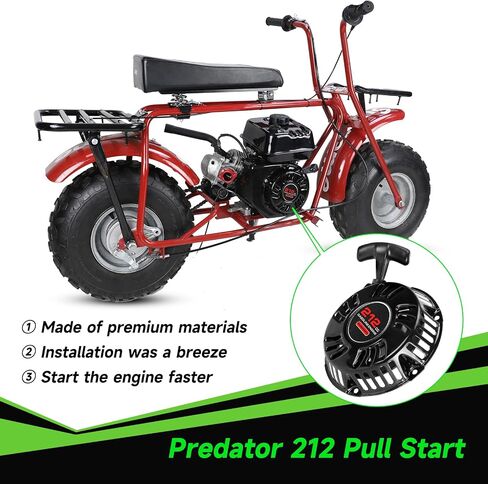 Mini Bike Pull Pull START ASSEMBLY RECOIL Starter متوافق مع Predator 212CC 196CC COLEMAN CT200U CT200U-EX BT200X KT196 GO KART GX160 6.5HP OHV LAWN MOWN MOWEN in Kuwait