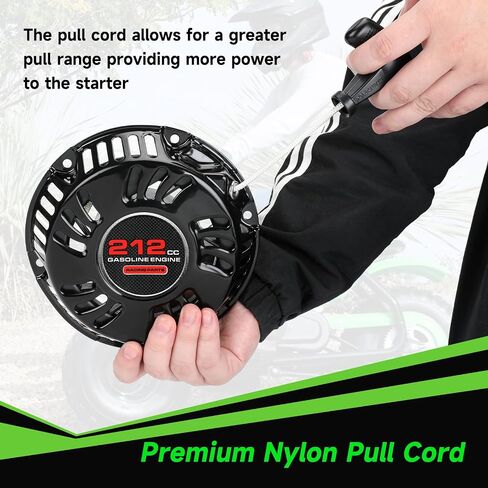 Mini Bike Pull Pull START ASSEMBLY RECOIL Starter متوافق مع Predator 212CC 196CC COLEMAN CT200U CT200U-EX BT200X KT196 GO KART GX160 6.5HP OHV LAWN MOWN MOWEN in Kuwait
