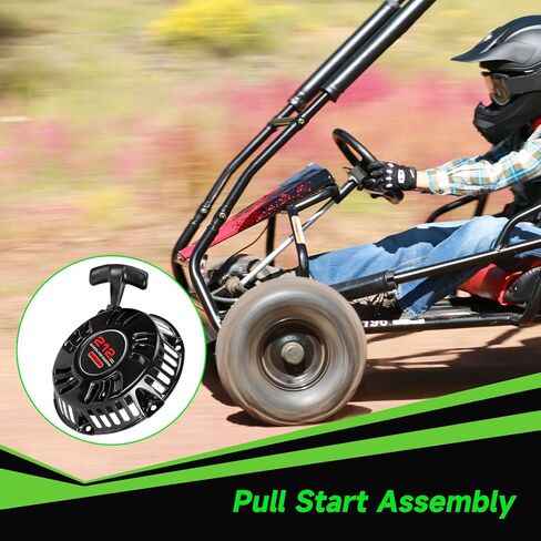 Mini Bike Pull Pull START ASSEMBLY RECOIL Starter متوافق مع Predator 212CC 196CC COLEMAN CT200U CT200U-EX BT200X KT196 GO KART GX160 6.5HP OHV LAWN MOWN MOWEN in Kuwait