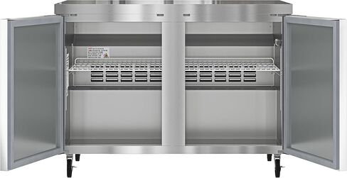 Koolmore KM-UCR-2DSS 48 in. ثلاجة تجارية ثنائية الأبواب في الفولاذ المقاوم للصدأ مع العجلات ، ETL المدرجة ، 11 Cu. قدم ، الفضة in Kuwait