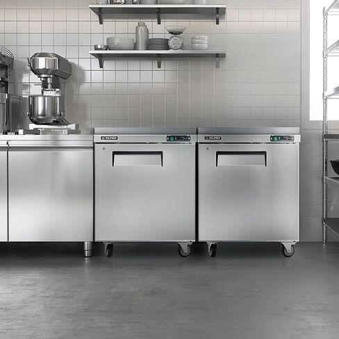 WILPREP 28 "W تجارية ثلاجة العمل ثلاجة خفية 1 باب من الفولاذ المقاوم للصدأ مضاد الثلاجة مروحة التبريد 6.3 قدم. in Kuwait