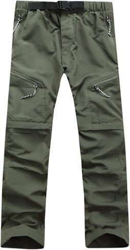 رجال المشي لمسافات طويلة سراويل قابلة للتحويل سريع الجاف خفيفة الوزن مرنة طويلة بانت zip-Outdoor Travel Camping Fishing Pant in Saudi Arabia