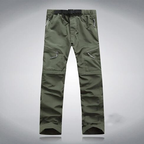 رجال المشي لمسافات طويلة سراويل قابلة للتحويل سريع الجاف خفيفة الوزن مرنة طويلة بانت zip-Outdoor Travel Camping Fishing Pant in Saudi Arabia