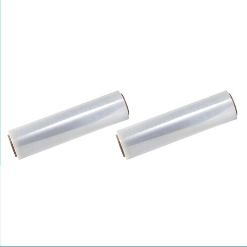 18" Stretch Film/Wrap 1500 feet 7 Layers 80 Gauge Industrial Strength up to 300% Stretch Clear Cling Durable Adhering Packing Moving Packaging Heavy Duty Shrink Film, Thick Plastic Wrap– Clear 4 Pack in Kuwait