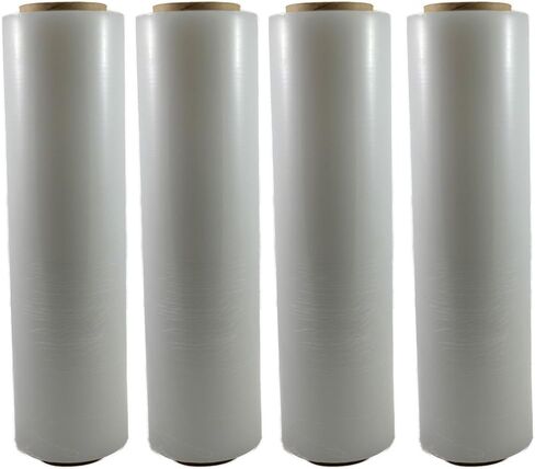 Sigma Brand Blown Hand Wrap Stretch Wrap Film 18 Inch x 80 Gauge x 1500 Feet 4 Rolls Per Case in Saudi Arabia