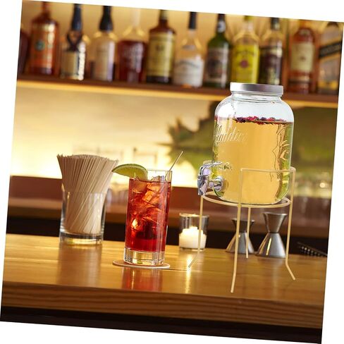 GLEAVI Iron Stand for Beer Dispenser Lightweight Drink Holder for Parties Easy Access Beverage Bucket Holder Practical for Bar Countertop Storage in Saudi Arabia