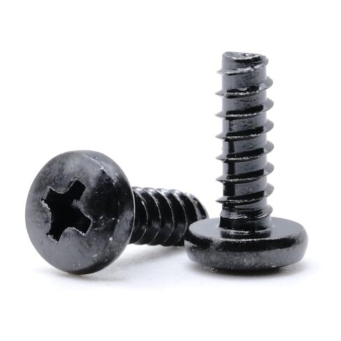replacementscrews ST4 × 12 ملم متري من البراغي النقر على النقر على الخيط الذاتي (قطرها 4 مم ، طول 12 مم ، طرف حادة) محرك فيليبس الرأس - أكسيد الأسود (حزمة 5) in Saudi Arabia