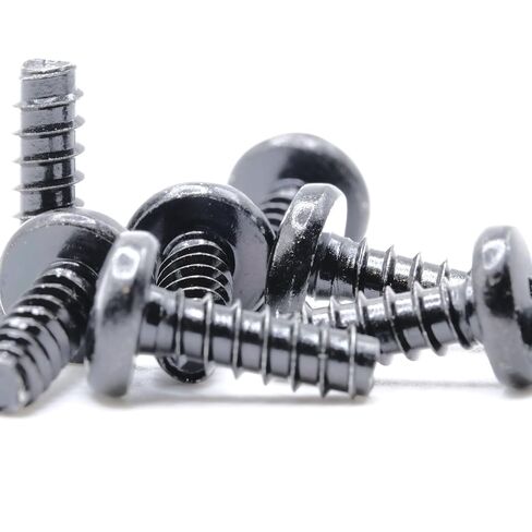 replacementscrews ST4 × 12 ملم متري من البراغي النقر على النقر على الخيط الذاتي (قطرها 4 مم ، طول 12 مم ، طرف حادة) محرك فيليبس الرأس - أكسيد الأسود (حزمة 5) in Saudi Arabia