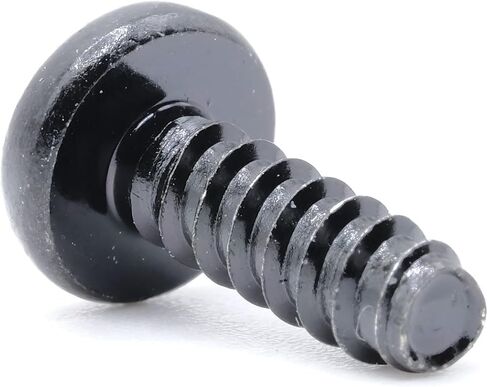 replacementscrews ST4 × 12 ملم متري من البراغي النقر على النقر على الخيط الذاتي (قطرها 4 مم ، طول 12 مم ، طرف حادة) محرك فيليبس الرأس - أكسيد الأسود (حزمة 5) in Saudi Arabia