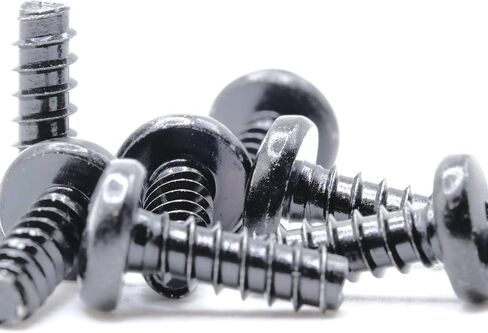 replacementscrews ST4 × 12 ملم متري من البراغي النقر على النقر على الخيط الذاتي (قطرها 4 مم ، طول 12 مم ، طرف حادة) محرك فيليبس الرأس - أكسيد الأسود (حزمة 5) in Saudi Arabia