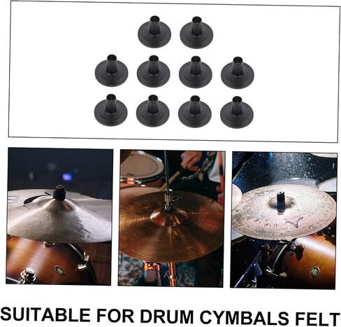 BESPORTBLE 10pcs Cymbal Sleeves Set for Drum Kits Plastic Replacement Accessories Felt Washers Reliable Drum Kit Parts for Percussion Instruments in Saudi Arabia
