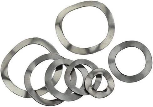 غسالات زنبرك تجعيد موجة ، 50pcs 100pcs الفولاذ المقاوم للصدأ من الفولاذ المقاوم للصدأ حلقة غسالة الزنبرك M3 M4 M5 M6 M8 M10 M12 M16 (M5 100pcs) in Saudi Arabia
