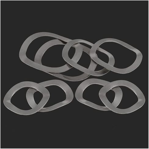 Wave Crinkle Spring Washers, 304 Stainless Steel Three Wave Washers Spring Washer M3 M4 M5 M6 M8 M10 M12-M41(20pcs M4x8x0.3) in Saudi Arabia