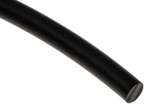 Round Cord Seal Rubber 1 M EPDM أسود سلك رغم الحبال الرغوي الحبل المطاط (القطر 6.35 مم) in Kuwait