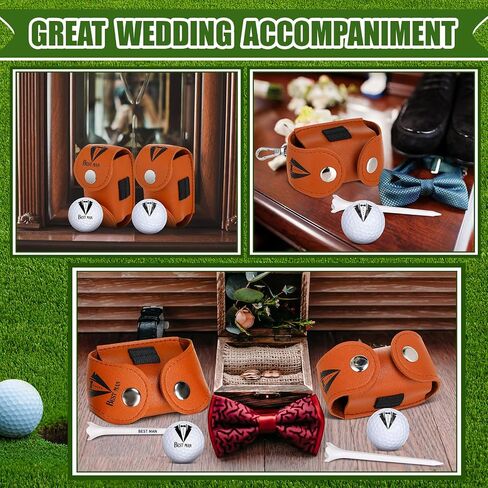 18 PCS GROOMSMEN PROVOSION GIFTS CHESS تشمل العريس جولف كرات الجولف المحمل in Saudi Arabia