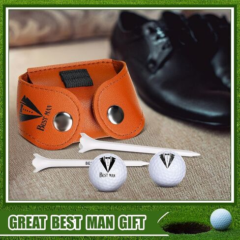 18 PCS GROOMSMEN PROVOSION GIFTS CHESS تشمل العريس جولف كرات الجولف المحمل in Saudi Arabia