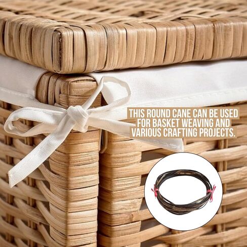 Rattan Flat Furniture Chair Basket Caning Natural Repair Binder Cane, Natural in Saudi Arabia