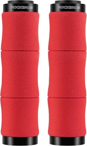 Rockbros Mountain Bike Handlebar Grips امتصاص الصدمة مريح رغوة ناعمة غير قابلة للانزلاق مزدوجة على قبضة الدراجات ل BMX MTB الدراجة البخارية E. in Kuwait