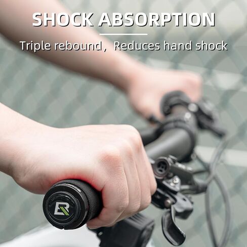 Rockbros Mountain Bike Handlebar Grips امتصاص الصدمة مريح رغوة ناعمة غير قابلة للانزلاق مزدوجة على قبضة الدراجات ل BMX MTB الدراجة البخارية E. in Kuwait