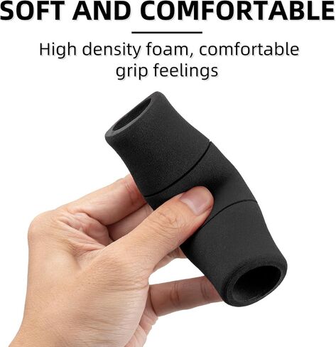 Rockbros Mountain Bike Handlebar Grips امتصاص الصدمة مريح رغوة ناعمة غير قابلة للانزلاق مزدوجة على قبضة الدراجات ل BMX MTB الدراجة البخارية E. in Kuwait