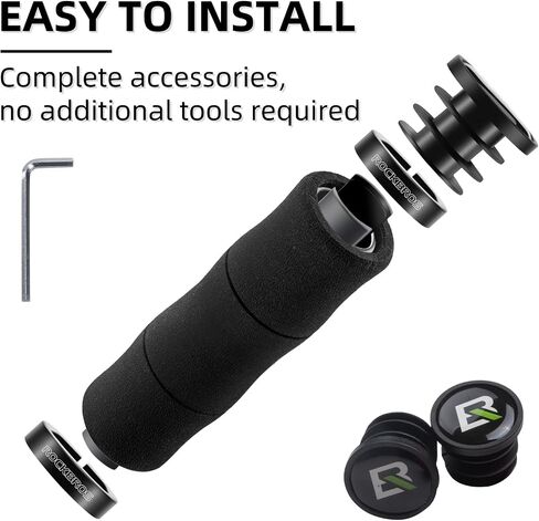 ROCKBROS Mountain Bike Handlebar Grips Shock Absorption Comfortable Foam Soft Non-Slip Double Locked on Bicycle Grips for BMX MTB Scooter E-Bike in Saudi Arabia