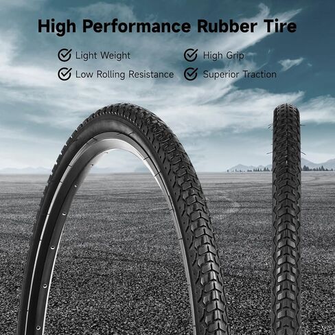 yeesport 700x38c Bike Tire, 2 Pack Foldable 700 x 38c Gravel Bike Tires & 40-622 700x38c Bike Tubes 48mm A/V Valve, Road Bike Tire 700c Bicycle Tires with Rim Strips for Urban Rural Asphalt Concrete in Saudi Arabia