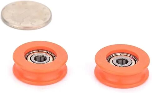 5pcs 5x25x9mm Pom delrin U Groove Pulley Guide Wheel Wheel Bulley Furniture Door Wheel Wheel in Saudi Arabia