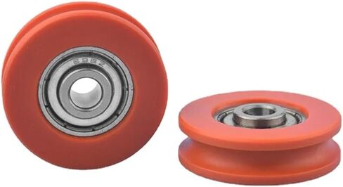 5pcs 5x25x9mm Pom delrin U Groove Pulley Guide Wheel Wheel Bulley Furniture Door Wheel Wheel in Saudi Arabia