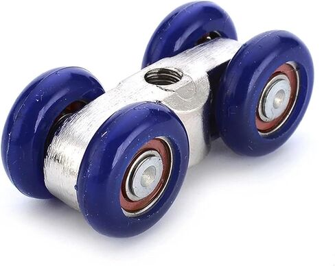 KAK Light Sliding Door Roller 4 Wheels Home Room Wood Door Hanging Wheels Rail Track Pulley Bear 30KG for Furniture Hardware in Saudi Arabia