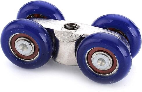 KAK Light Sliding Door Roller 4 Wheels Home Room Wood Door Hanging Wheels Rail Track Pulley Bear 30KG for Furniture Hardware in Saudi Arabia