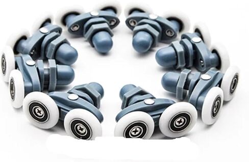 Twin Shower Door Rollers/Runners Wheels Shower Room Pulley(4pcs,27mm) in Saudi Arabia