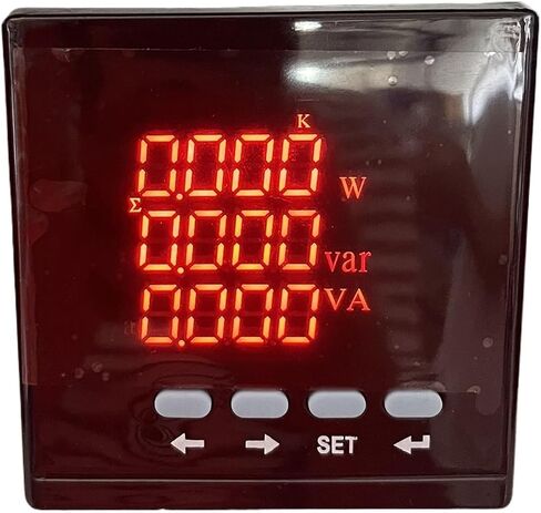 3P4L 3P3L Three-Phase LED Amperemeter(Multifunction Meter,96 * 96mm) in Kuwait