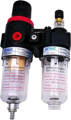 AFC2000 G1/4 ضاغط الهواء يتم استخدام مرشح الهواء فاصل المياه لتقليل منظم صمام تقليل الضغط (EU SM PM ، Core الألياف) in Kuwait