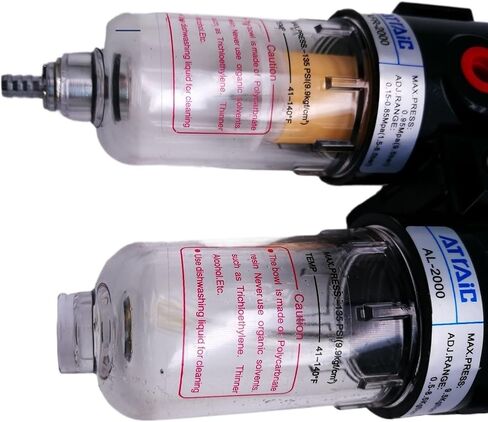 AFC2000 G1/4 ضاغط الهواء يتم استخدام مرشح الهواء فاصل المياه لتقليل منظم صمام تقليل الضغط (EU SM PM ، Core الألياف) in Kuwait
