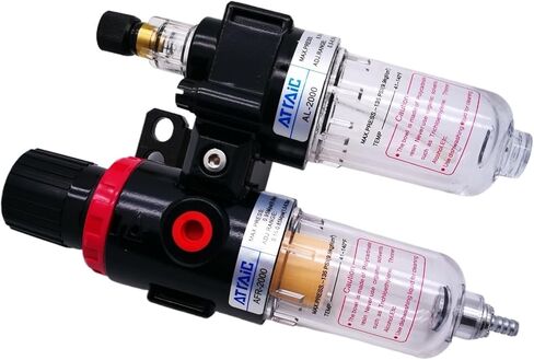 AFC2000 G1/4 ضاغط الهواء يتم استخدام مرشح الهواء فاصل المياه لتقليل منظم صمام تقليل الضغط (EU SM PM ، Core الألياف) in Kuwait