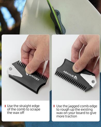 Abahub Surfboard Fin Key Key Kit لعقود الآجلة/زعانف FCS مع مشط شمع الأمواج و 2 مفاتيح ومسامير إضافية in Kuwait