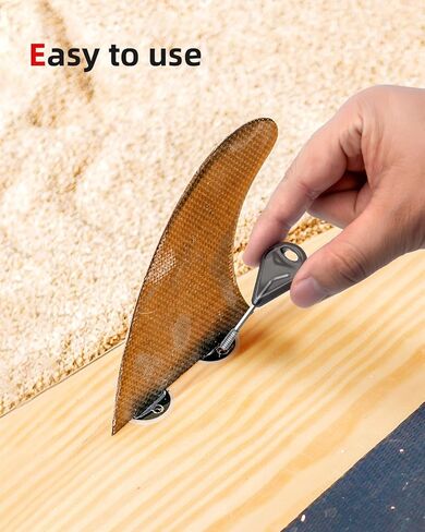 Abahub Surfboard Fin Key Key Kit لعقود الآجلة/زعانف FCS مع مشط شمع الأمواج و 2 مفاتيح ومسامير إضافية in Kuwait