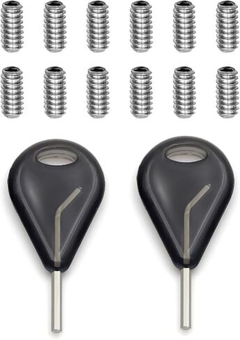 Abahub Surfboard Fin Key Key Kit لعقود الآجلة/زعانف FCS مع مشط شمع الأمواج و 2 مفاتيح ومسامير إضافية in Kuwait
